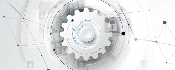 Future cyber technology web services for business and internet project. © kras99