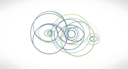 An intricate digital network of interconnected nodes and lines forming a complex web against a light background.