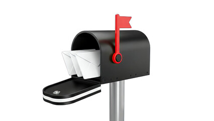 Mailbox with Letters: Receiving Mail Concept