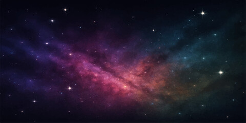Obraz premium Starry night galaxy sky background