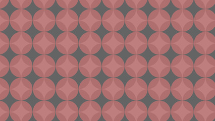 A background with pink and gray circles. An abstract geometric backdrop.