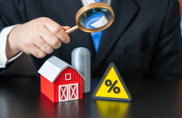 Farms suffer from high interest rates on loans. Agricultural finance pressure, reduced profitability. Credit access challenges. Rural development risks and impact of monetary policy.