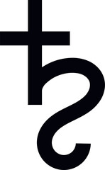 Saturn Astrology Symbol &ndash; Astrological Saturn Glyph