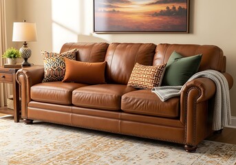 Leather Embrace: An Afternoon Calm.