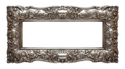 Various frames on transparent background for art display or decoration