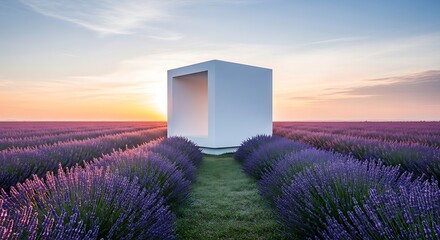 Lavender Gate at Dawn