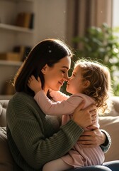 Sunlit Nuzzle: A Warm Embrace