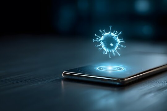 Mobile malware detection shows cyber threat alert,
Smartphone virus scan supports digital security warning,
Mobile cyber protection prevents online threat detection - Powered by Adobe
