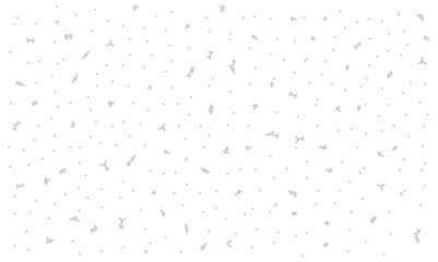 Abstract gray grain texture with scattered dots and particle clusters on white surface suitable for overlay or backdrop. Monochrome subtle noise vector illustration with chaotic stipple dispersion.