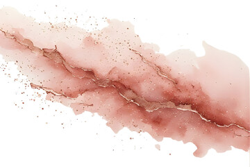  Soft rose-gold paint splash diagonally spreading on white-on-white background, subtle shimmer, elegant fluid motion, premium minimal abstract style.