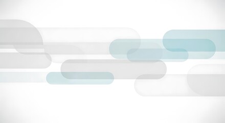 Dynamic abstract background design featuring overlapping rounded grey and blue shapes, symbolizing modern technology, digital data streams, and futuristic connections for contemporary presentations