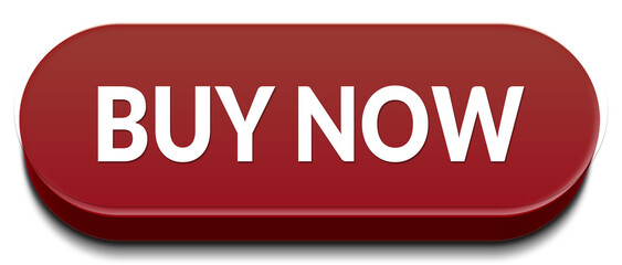Fototapeta premium Red shiny buy now button with modern glossy effect for online store call to action design PNG Transparent Background 