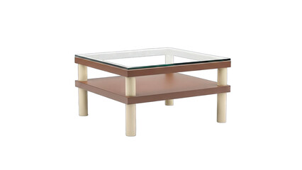 Modern Coffee Table Isolated on White Background