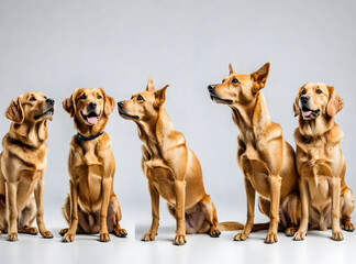 group of golden retriever puppies