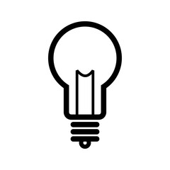 Bulb icon vector image. Suitable for mobile apps, web apps and print media.