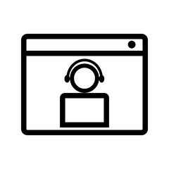 Video Call icon vector image. Suitable for mobile apps, web apps and print media.