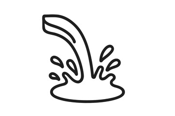 Obraz premium Water Splash Icon