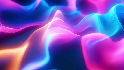 Illuminating waves of color flow gently, creating a calming atmosphere suitable for relaxation and creative inspiration