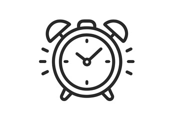 Obraz premium Alarm Clock Icon with Glowing Aura