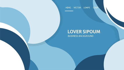 Abstract blue and grey flowing wave background with geometric shapes and modern digital design.