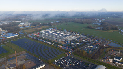 Winschoten Data Center with Solar Energy Aerial View