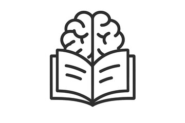 Brain with open book icon © Andrei