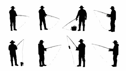 Obraz premium vector silhouettes of people