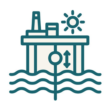Icon Ocean Thermal Energy: A platform on waves using the temperature difference between deep and surtace water.