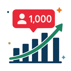 Follower count increasing