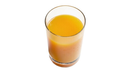 Refreshing orange juice in a glass isolated PNG, healthy drink on transparent background for breakfast and nutrition concepts