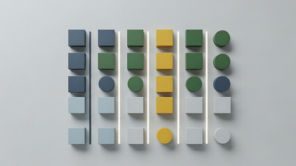 Modern Abstract Geometric Shapes Pattern with Glowing Lines Minimalist Design