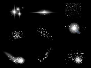 snowflakes stock image use black background