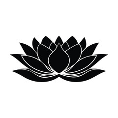 Elegant Lotus Flower Design For Serene Wellness Concepts