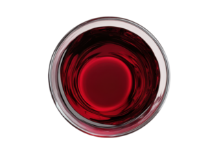 Glass of red wine on black background