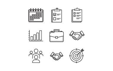 business icons set