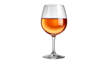 Wine glass isolated on transparent background, high-quality PNG with elegant design and clear reflections, perfect for beverage ads, restaurant menus, bar graphics, and celebrations.