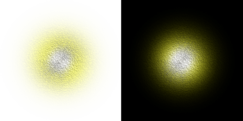 An abstract illustration featuring a glowing blue planet and a dark solar eclipse amidst a shimmering galaxy of stars and cosmic spheres in the deep black night sky