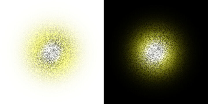 An abstract illustration featuring a glowing blue planet and a dark solar eclipse amidst a shimmering galaxy of stars and cosmic spheres in the deep black night sky - Powered by Adobe