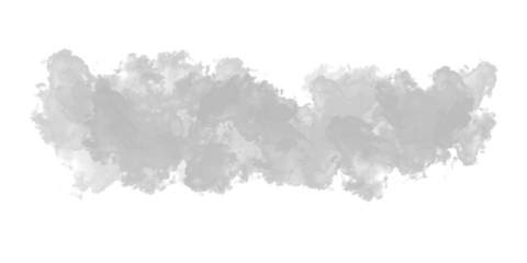 Abstract watercolor illustration of blue brush strokes creating a light nature texture of clouds and smoke on a vintage paper design