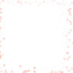 Star Confetti Border Frame Illustration Isolated Without Background PNG