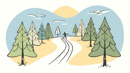 vector illustration of a landscape