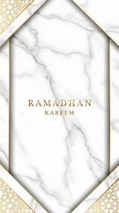 Elegant Marble Design with Golden Accents and Festive Greeting