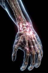 Anatomical Visualization of a Human Hand with Detailed Bone Structure