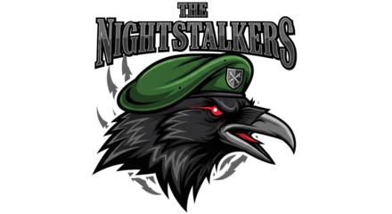 The nightstalkers logo isolated on transparent background