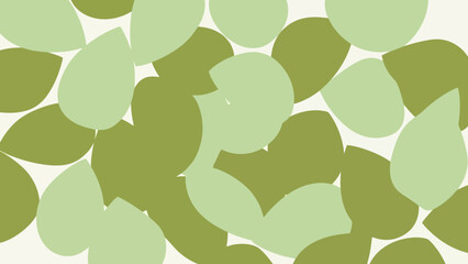 Abstract illustration featuring overlapping organic shapes in various shades of green, creating a textured pattern.
