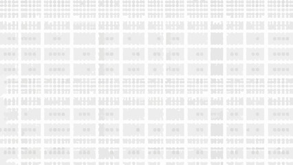 A high-angle, full-frame shot of a grid of white squares with subtle variations in shading and texture, creating a minimalist abstract pattern.