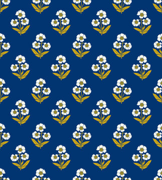 Seamless Elegant Floral Pattern for Digital Textile Print | Vintage Flower All Over Design