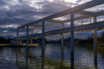 Parque Juan Carlos I de Madrid en Invierno