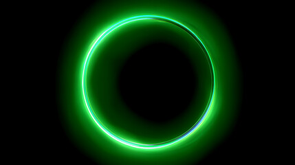 Intense Neon Electric Lime Green Glow Effect Background