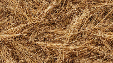 Seamless pattern of dry grass with natural texture and color
